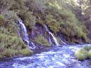 streams flowing out of the hillside